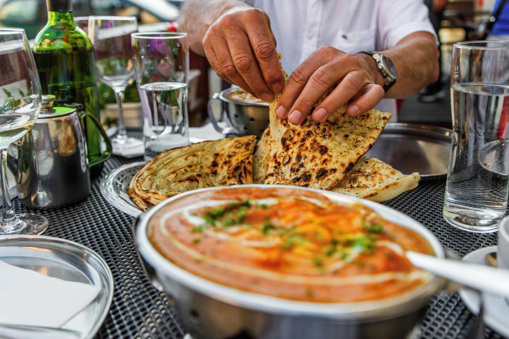 Naan and curry