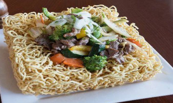 Stir Fried Crispy Egg Noodles