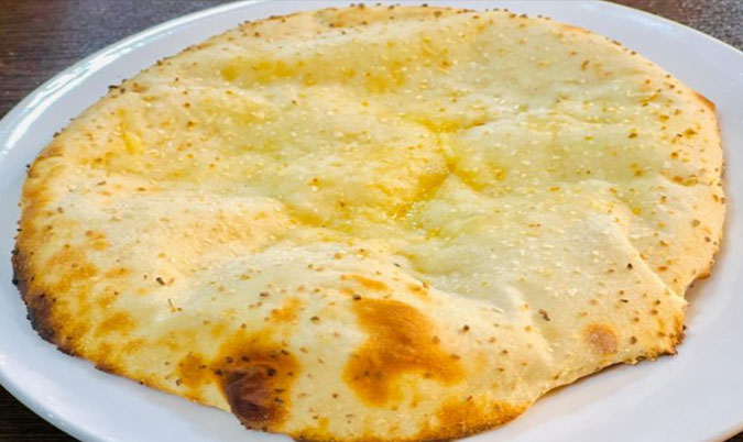 Cheese Naan with Garlic