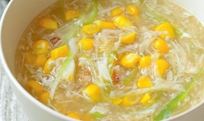 Crab Meat and Sweet Corn Soup