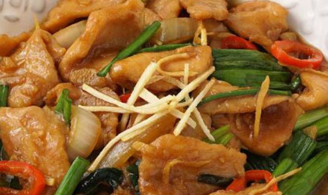 Chicken with Ginger and Shallots