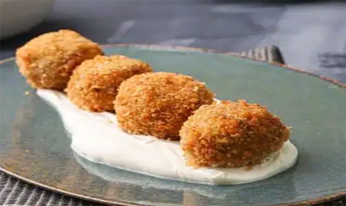 Pork And Parmesan Arancini Mushroom Sauce x4