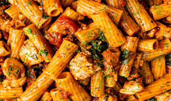 Pollo Chorizo Broccoli Rigatoni