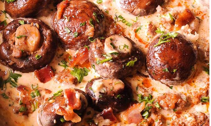 Mushroom & Sausages