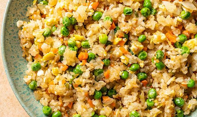 Homemade Steamed Rice with Vegetables