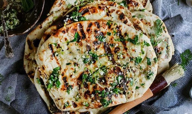 Cheese & Spinach Naan (FN, J, C)