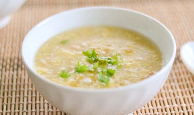 Sweet Corn Soup with Crab Stick