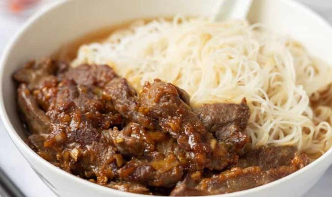 Beef & Vermicelli with Taiwanese Satay Sauce