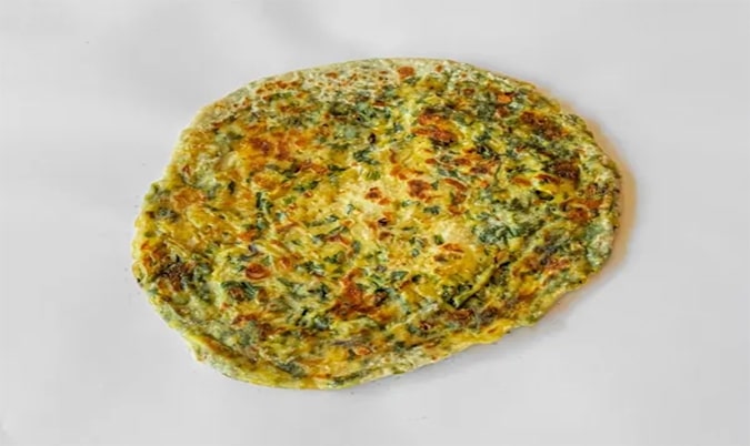 Cheese Spinach Chichek Naan