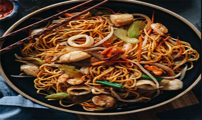 Seafood Combination Chow Mein