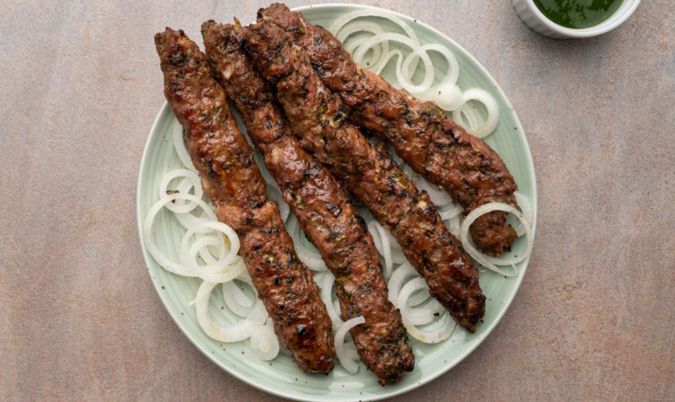 Lamb Seekh Kebab (4 per serve)