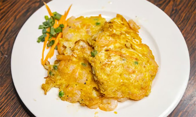 Prawns Omelette