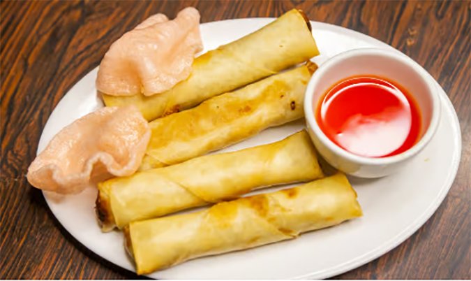 Vege mini spring rolls