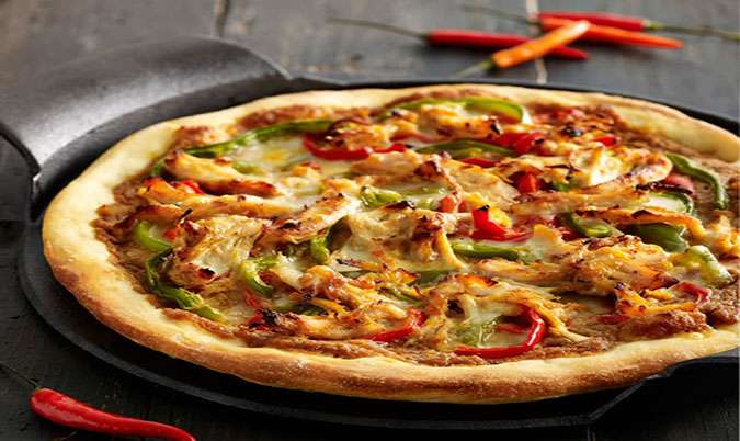 Satay Chicken Pizza