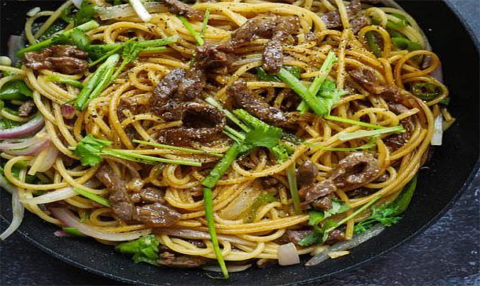 Beef Black Pepper Noodles