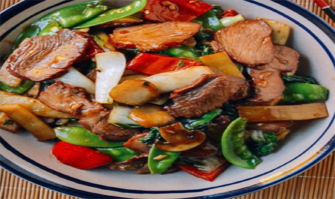 BBQ Pork with Vegetables