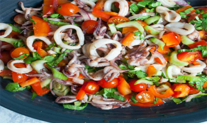 Calamari with Vegetables