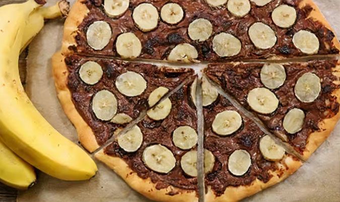 Nutella Pizza with Banana's