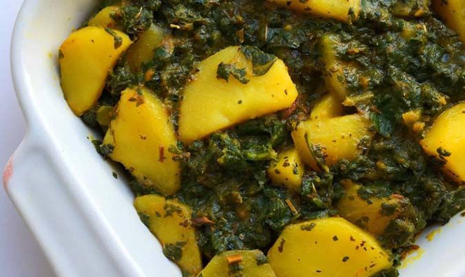 Aloo Palak (Medium)