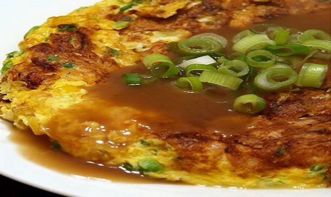 Omelette - Egg Foo Young (Chinese Omelette with Gravy)