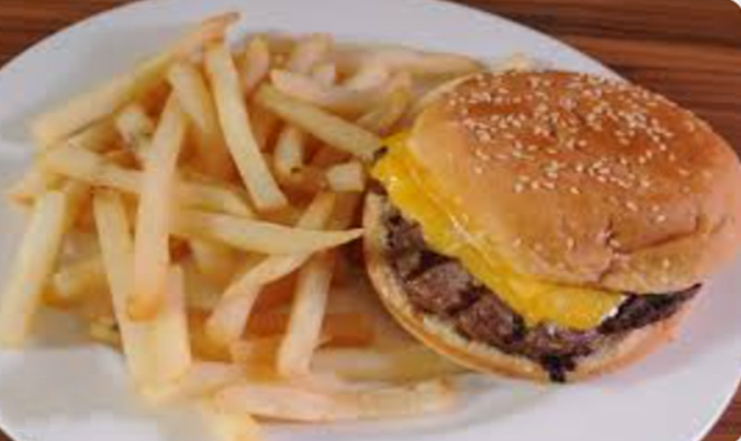 Kids Cheese Burger with Chips