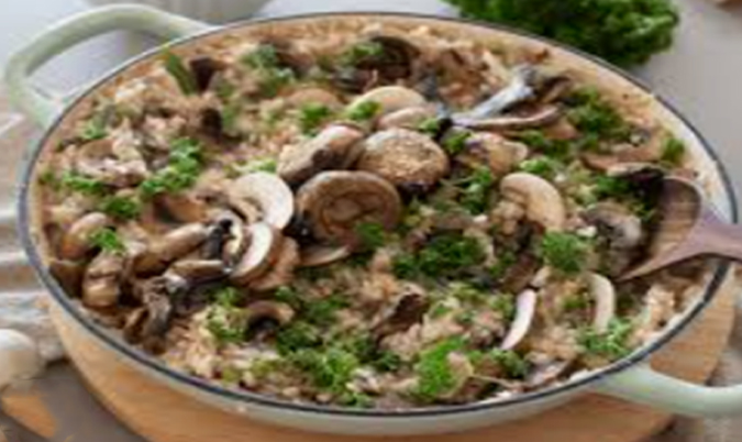 Mushroom & Pea Risotto