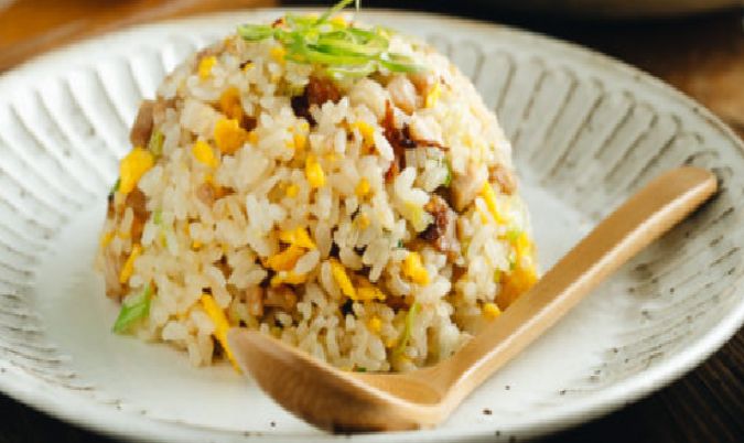 Chashu Rice and Salad