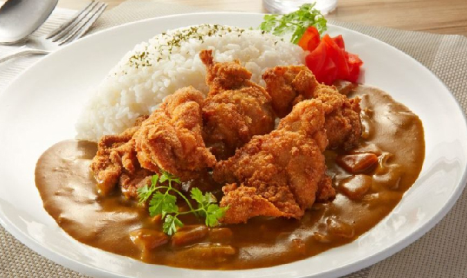 Curry Karaage Chicken Rice