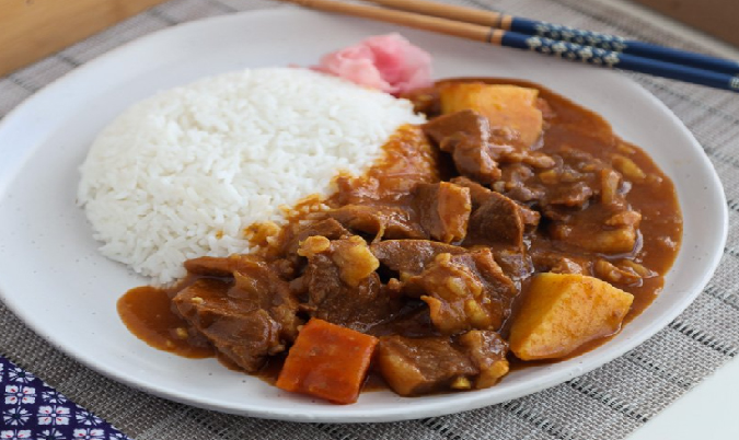 Curry Sukiyaki Beef Rice