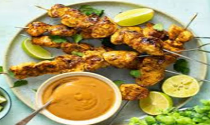 Chicken Satay Skewers (3pcs)