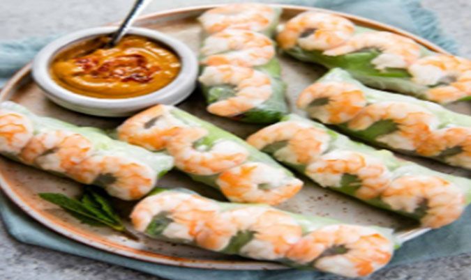 Prawn And Crab Spring Rolls (4pcs)