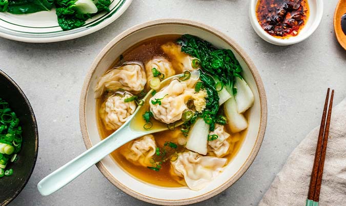 Wonton with Soup