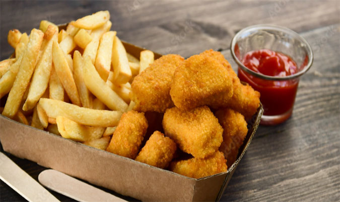 Chicken Nuggets and Chips