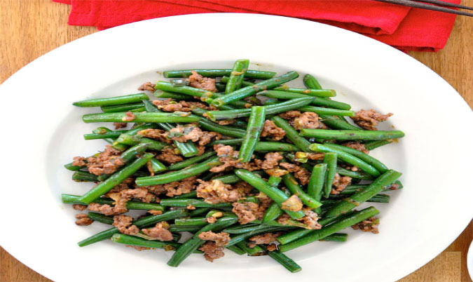Green Beans with Pork Mince