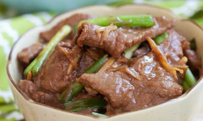 Beef with Ginger and Shallots