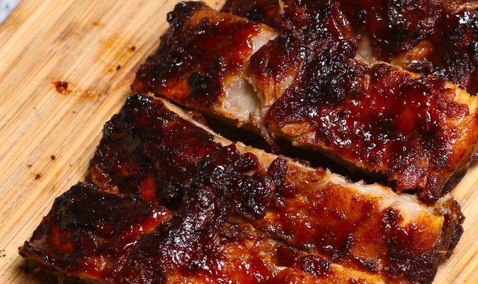 Pork ribs with Special Sauce