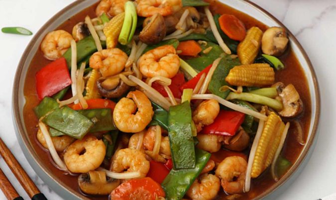 King Prawn and Chinese Vegetables