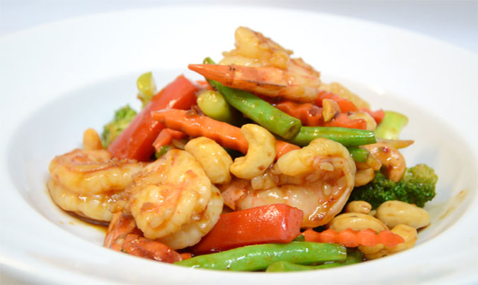 King Prawns with Cashew