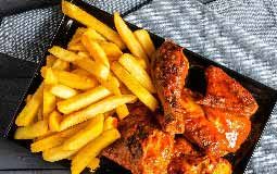 Charcoal Chicken and Chips