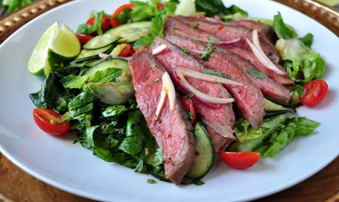 Meat and Salad