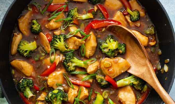 Wok Fried Chicken with Vegetables