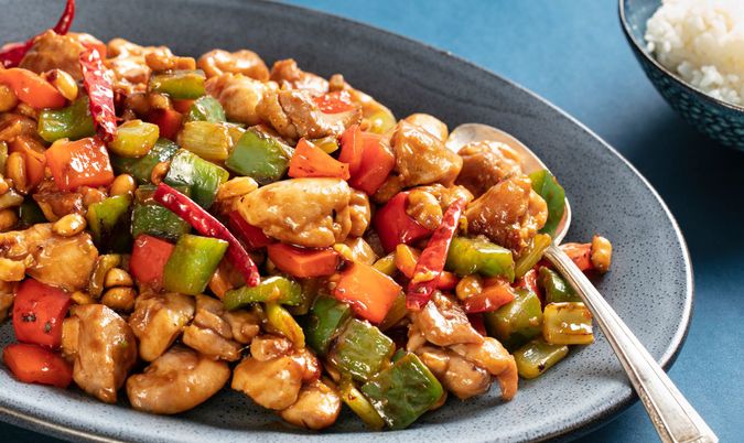 Kung Po Chicken With Rice