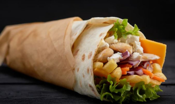 Salad Wrap Kebab