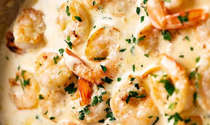 Creamy Rice Prawn