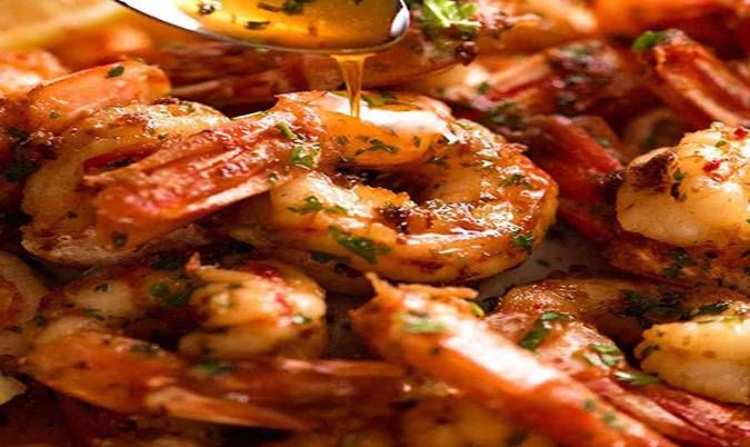 Garlic King Prawns