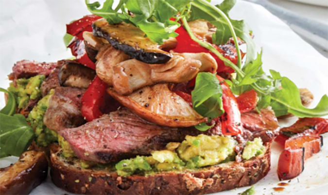 Open Steak Sandwich
