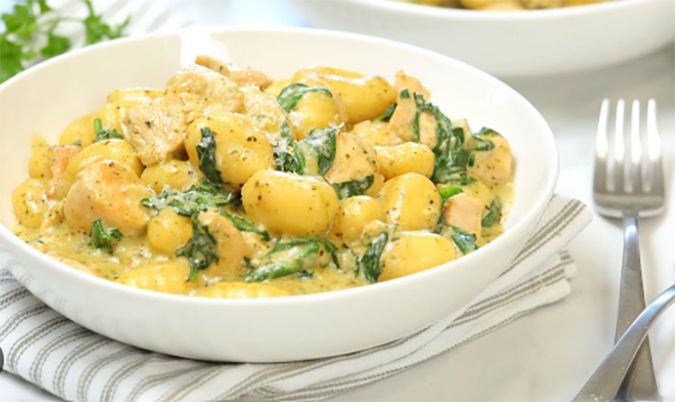 Pesto Chicken Gnocchi