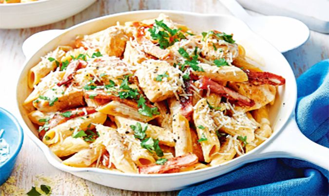 Penne chicken Carbonara