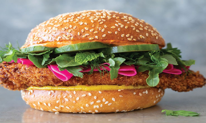 Chicken Scnitzel Burger