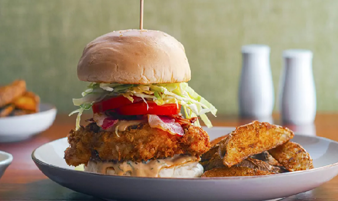 Chicken Parma Burger